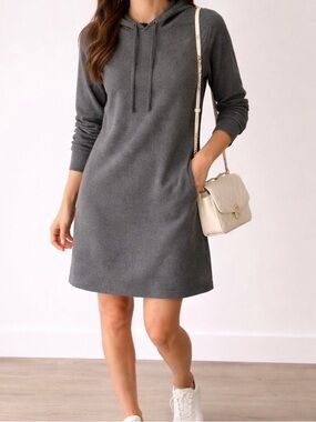 Eileen Fisher Organic Cotton Hoodie Dress